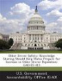 Older Driver Safety: Knowledge Sharing Should Help States Prepare for Increase in Older Driver Population: Gao-07-413