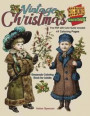 Vintage Christmas Grayscale Coloring Book for Adults: 41 Christmas theme coloring pages in various styles and skill levels. Make family time fun with