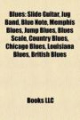 Blues: Slide Guitar, Jug Band, Blue Note, Memphis Blues, Jump Blues, Blues Scale, Country Blues, Chicago Blues, Louisiana Blues, British Blues