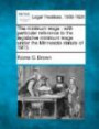 The minimum wage: with particular reference to the legislative minimum wage under the Minnesota statute of 1913