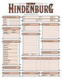 Mutant: Hindenburg Rollformulärsblock