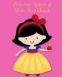 Princess Letters & More Workbook: Tracing letters and numbers workbook with activities (Dark Hair Princess)