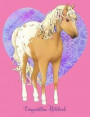 Composition Notebook: Love Horse Appaloosa Blonde on Pink College Ruled Lined Paper Book