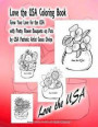 Love the USA Coloring Book Grow Your Love for the USA with Pretty Flower Bouquets on Pots by USA Patriotic Artist Grace Divine
