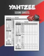 Yahtzee Score Sheets: 100 Yahtzee Game Record Score Keeper Book for Family and Friend Dice Game