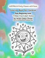 AUSTRALIA Pretty Flowers with Faces Coloring Book for Children Easy Beginning Level I Draw You Color Series by Artist Grace Divine