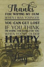 Happy Father's Day: Classic Car Vintage Background Funny Quote Dad Appreciation Journal & Notebook Love Dad Card Gift Alternative Memories