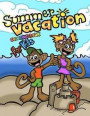 Summer Vacation Coloring Book For Kids; Coloring and Doodling Activity Book: 40 Cheerful Coloring Pages For Toddlers/Kindergarten Aged Children; End O