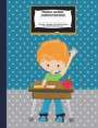 Primary Journal Composition Book: Red Hair Boy W/ Green Shirt in a Classroom - Grades K-2 Draw and Write Notebook, Story Journal W/ Picture Space for