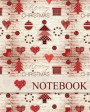 Christmas Notebook, Holiday Notebook, Journal & Notes, Christmas Jotter Book (Happy Christmas Hearts): Happy Holiday Notes, Merry Christmas Notebook