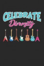 Celebrate Diversity: Acoustic Guitar Player Dot Grid Journal, Diary, Notebook 6 x 9 inches with 120 Pages