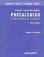 Precalculus : Functions and Graphs: Functions and Graphs : Student's Solutions Manual