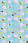 Journal Notebook Bees and Clover Pattern - Blue: Blank Journal to Write In, Unlined for Journaling, Writing, Planning and Doodling, for Women, Men, Ki