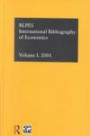 International Bibliography of Economics: International Bibliography of Social Sciences 2001 (International Bibliography of Economics (Ibss: Economics))