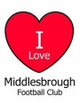 I Love Middlesbrough Football Club: White Notebook/Notepad for Writing 100 Pages Middlesbrough Football Gift for Men, Women, Boys & Girls