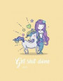 Get Shit Done 2019: Mermaid Unicorn - 8.5 X 11 in - 2019 Organizer with Bonus Dotted Grid Pages + Inspirational Quotes + To-Do Lists - Fun