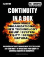 Continuity In a Box: Manmade Organizational Info Technology Equip / System Utility/ Service Natural: Business Continuity Management System (bcms) And Continuity Of Operations Plan (coop) To Survive