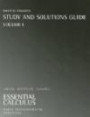 Student Solutions Guide, Volume 1 for Larson/Hostetler/Edwards' Essential Calculus: Early Transcendental Function