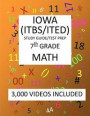 7th Grade IOWA ITBS ITED, 2019 MATH, Test Prep: 7th Grade IOWA TEST of BASIC SKILLS, EDUCATIONAL DEVELOPMENT 2019 MATH Test Prep/Study Guide