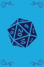 RPG Notes: Journal for Logging Notes and Maps for Your Pen and Paper Adventures (Hex Grid / Blue D20 Dice)