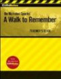 CliffsNotes On Nicholas Sparks' A Walk to Remember, Teacher's Guide (Cliffsnotes Literature)