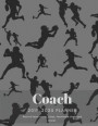 Coach 2019 - 2020 Planner Record Team Roster, Plays, Teammate Stats and More!: American Football Playbook, Player Statistics Record Book with Field Te