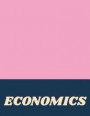 Economics: Cute Lined Subject Notebook for School with Modern Cover Design in Pink and Navy Blue