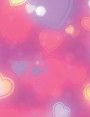 Heart Journal: Pink Sparkle Hearts Journal