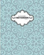 Blue Flower Notebook: Journal Dot-Grid, Graph, Lined, Blank No Lined: Book: Pocket Notebook Journal Diary, 120 pages, 8' x 10' (Blank Notebo