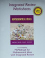 Worksheets Plus Mylab Math Student Access Card for Mathematical Ideas with Integrated Review