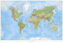 Världen väggkarta miljö, 1:41, 4 milj, i papptub, Kartförlaget