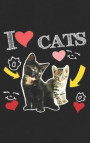 I Love Cats: Cute Notebook for the Cat Lover With an Illustration of Two Adorable Kittens! Purrr Funny & Crazy Gift For Every Cat P