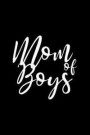 Mom Of Boys: Lined Journal - Mom Of Boys Black Fun-ny Mother Mommy Mama Family Gift - Black Ruled Diary, Prayer, Gratitude, Writing