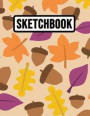 Sketchbook: Big A4 Close To 600 page Acorns Notebook / Journal, Extra Large for School And Daily Use (Blank, 8, 5 x 11)