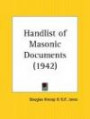 Handlist Of Masonic Documents (1942)