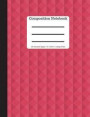 Composition Notebook - College Ruled 100 Sheets/ 200 Pages 9.69 X 7.44: Red Soft Cover - Plain Journal - Blank Writing Notebook - Lined Page Book - Ab