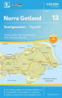 13 Norra Gotland Sverigeserien Topo50 : Skala 1:50 000