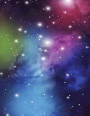2017, 2018, 2019 Weekly Planner Calendar - 70 Week - Space Nebula: Large Nebula Outside Our Galaxy, Red, Purple, Green