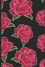 Rose Journal: Lined Notebook, 120 Pages, 6x9, Red Roses with Neon Green Leaves, Journal for Women (Journals to Write In)