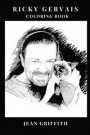 Ricky Gervais Coloring Book: Legendary Comedy Genius and Cultural Icon, the Office Star and Producer Inspired Adult Coloring Book