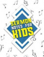 Sermon Notes for Kids: Sermon Books, Sermon Workbook, Sermon Log Book, Sermon Notebook Leather, Church Sermon Notes, Music Lover Cover