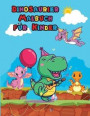 Dinosaurier Malbuch für Kinder: Niedliches Dinosaurier Malbuch für Kinder und Kleinkinder Tolles Geschenk für Jungen und Mädchen Alter 4-8 Jahre Einfa