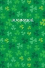 Journal: Lucky Green Irish Shamrocks: 120 Blank Lined Pages Softcover Notes Jotter College Ruled Composition Notebook, 6x9 Inch