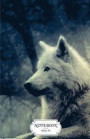 Notebook: White wolf: Journal Dot-Grid, Graph, Lined, Blank No Lined, Small Pocket Notebook Journal Diary, 120 pages, 5.5' x 8.5