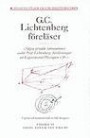 G.C. Lichtenberg föreläser : "Några strödda adnotationer under Prof. Lichte