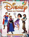 Disney Princes and Princesses Adult Coloring Book: Premium Quality Images, Antistress Adult Coloring Book