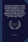 The History of Company C, 304th Field Signal Battalion, U.S. Army, American Expeditionary Forces; A Brief History and Roster of the Outpost Company of the Signal Battalion of the 79th Division from