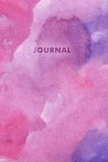 Journal: Notebook Journal Colorful Purple Pink Watercolor College Ruled Lined (6 X 9) Small Composition Book for Writing Diary