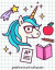 Graph Paper 1/2 Inch Squares: Math Notebook 1/2 inch Square Graph paper pages, Large (8.5 x 11) inches Unicorn Graph Paper For Kids Teens Girls