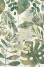I am just wonderful!: a notebook for more self-esteem - blanc journal to be filled by yourself and for yourself, - watercolour monstera leav